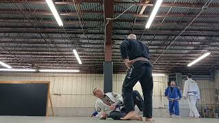 2 rounds with Big John, high level purple belt