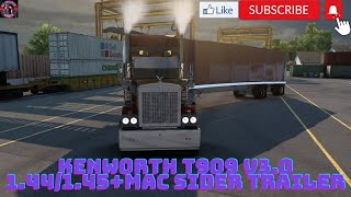 AMERICAN TRUCK SIMULATOR (1.45)-KENWORTH T909 v3.0 1.441.45+MAC SIDER TRAILER