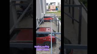 Car parking area roofing work#chennai iyyappanthangal