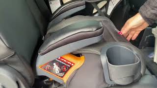 Booster Seat Review Chicco GoFit Plus Backless Booster Car Seat with LATCH Attachment #boosterseat