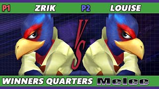 S@X 462 Winners Quarters - Zrik (Falco) Vs. Louise (Falco) Smash Melee - SSBM