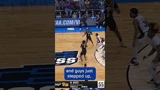 Pitt player hits “what the hell” three 😂