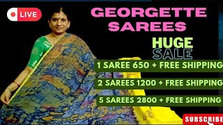 Excellent Georgette Sarees| Wholesale Price | Sri Priya Silks| Don't Miss Video | Offers |KPHB HYD|