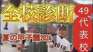 【2024夏の甲子園】49代表、\