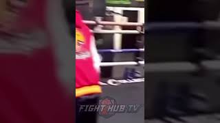 Rolly Romero CHIN CHECKED by kid in sparring!