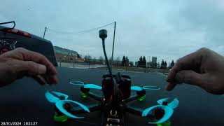 Test Flight Broken propellers.  Foxeer Toroidal prop Dalprop 5\