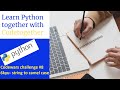 Codewars python challenge #8 -convert string to camel case