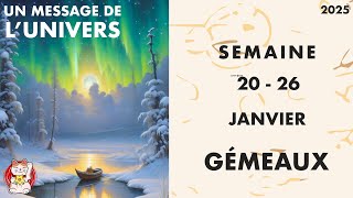 GÉMEAUX SEMAINE DU  20 AU 26 JANVIER 2025 JOUR PAR JOUR