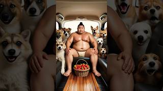 🐶 Evolution of Dog : sumo wrestler with dog 🥰 MAW MILKY  ✅️ #dog #love #cute #shorts