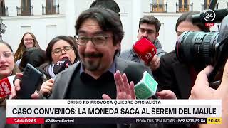 Caso Convenios: La Moneda saca al seremi del Maule