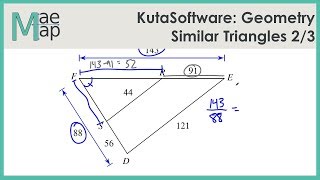 KutaSoftware: Geometry- Similar Triangles Part 2