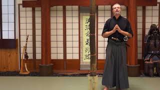 Tameshigiri from the 1st Iaijutsu kata James Williams Sensei Nami ryu
