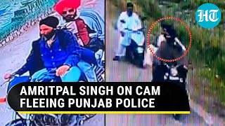Amritpal Singh caught on camera fleeing Punjab Police; Watch how he managed to dodge cops