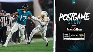 Los Angeles Chargers (30) vs. Jacksonville Jaguars (31) | Postgame Show | Wild Card Round