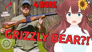 💥🤯THIS IS INSANE! 🤯💥VTuber Reacts to 4 BORE Rifle vs Grizzly Bear 🐻- Kentucky Ballistics