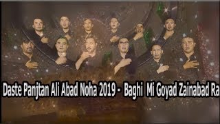 Daste Panjtan Ali Abad Noha 2019 -  Baghi  Mi Goyad Zainabad Ra