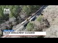 Crews clean up after train derails in Enoree