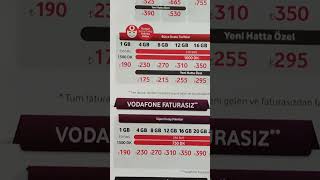 Vodafone Mart 2024 Kataloğu.Faturalı  Tarifeler , Faturasız Paketler ve Ev interneti Paketleri.✨