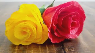 How to make paper rose | paper rose | Origami flower | flower in paper | Easy paper craft | DIY