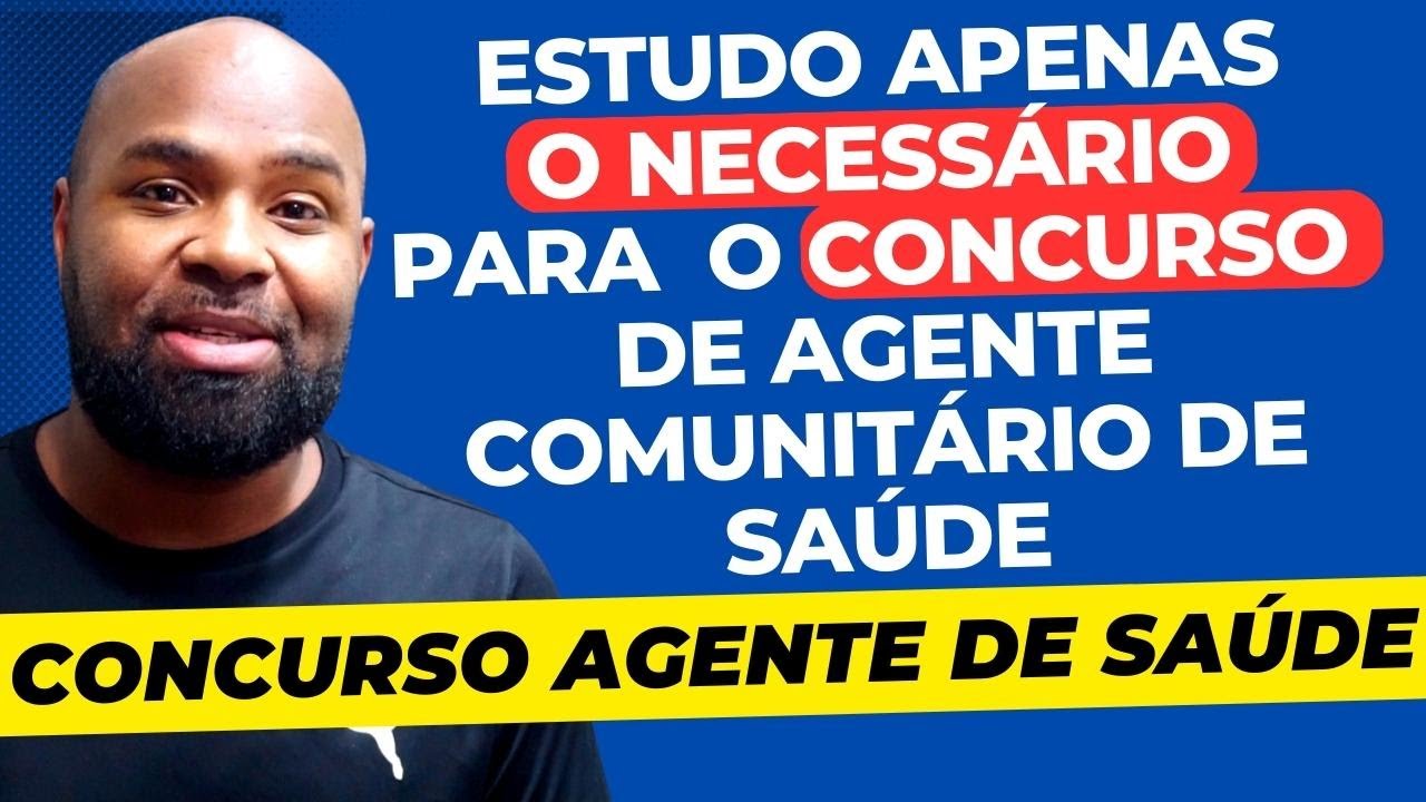 SEJA APROVADO NO CONCURSO DE AGENTE COMUNITÁRIO DE SAÚDE - YouTube