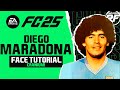 EA FC 25 DIEGO MARADONA FACE CRANIUM -  Pro Clubs Face Creation - CAREER MODE - LOOKALIKE NAPOLI