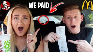 WE PAID FOR EVERYONE BEHIND US IN THE DRIVE THRU!! *emotional reactions*