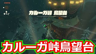 [ゼルダの伝説]カルーガ峠眺望台を解放し、マップを登録した。/ティアキン