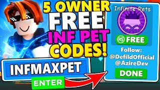 Channel Defildplays - all new free legendary pet codes in speed champions roblox