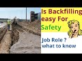 Oil and gas backfilling video||How to do backfilling in trenches||Excavation special