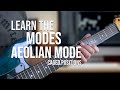 Learn to Play the A Aeolian mode ( A natural minor)  | Caged Positions