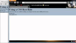 Use a CSS Reset Rule