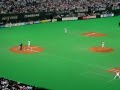 【2009年春】プロ野球交流戦（fs対y）　中田翔プロ初打席初安打