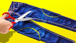 CREAZIONI E FAI-DA-TE COI JEANS || RICICLA E RIUSA