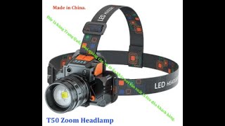 Đèn Đội Đầu.(T50 Zoom Headlamp)