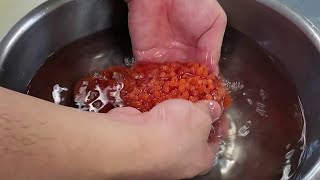 How To clean Red Caviar ★ Salmon Caviar ★ Easy way to Clean Caviar