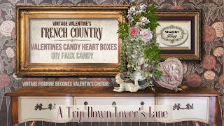 Vintage Valentine's Decor / French Country / Thrift Flips / Lover's Lane Collaboration