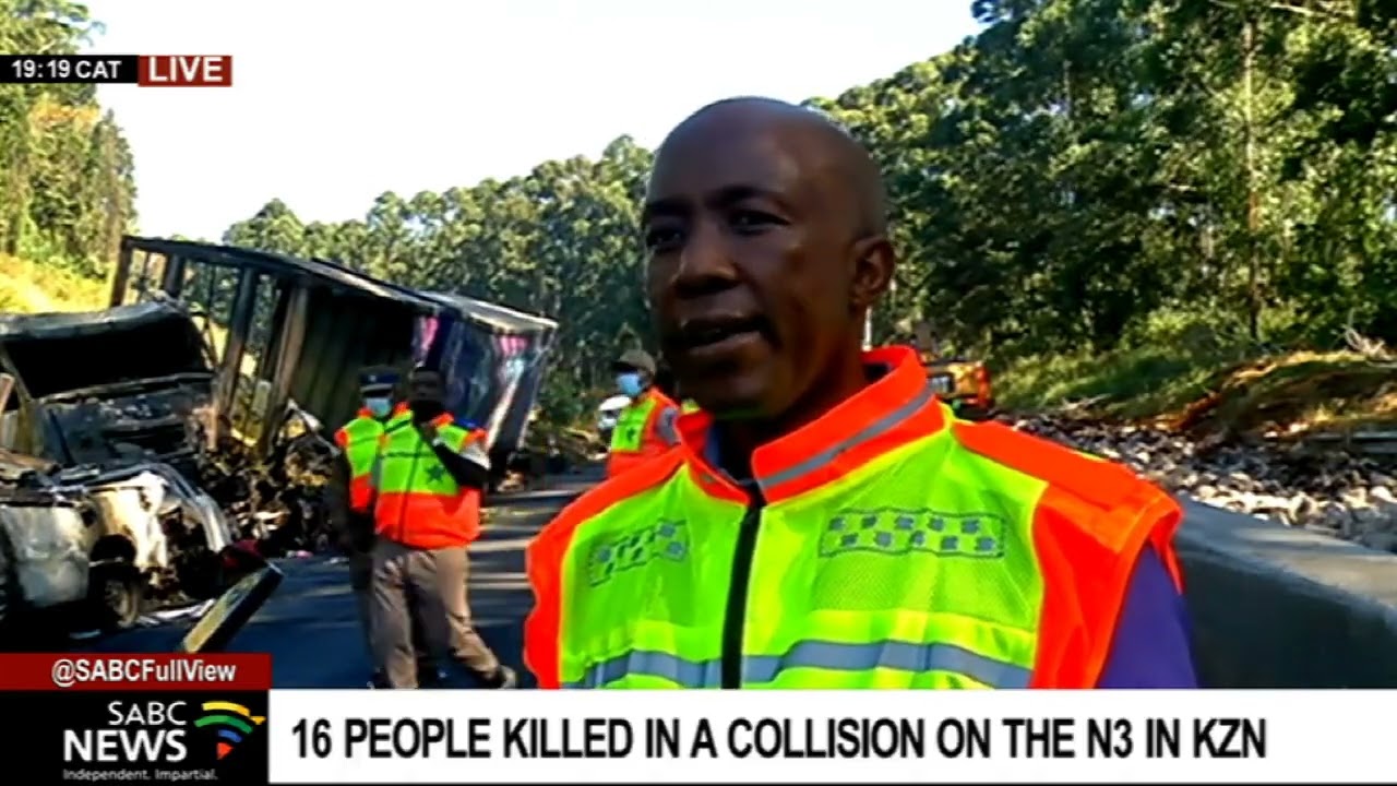 KZN Police Investigate The Cause Of Horrific Crash On N3 That Killed 16 ...