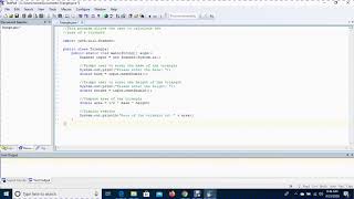 Java Program that computes the area of a Triangle
