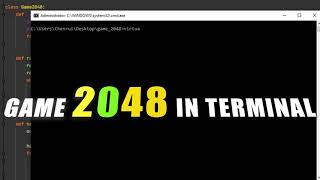 Perfect Python Practice 1 | Game 2048 in Terminal | Demo