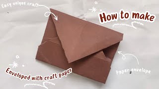 Making Envelope/Aesthetic Vintage craft for Journalling|GiftTopper|giving Cute Notes