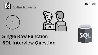 #1 SQL Interview Question | Single Row Function SQL Interview Question #sqlinterview #sqlinterview