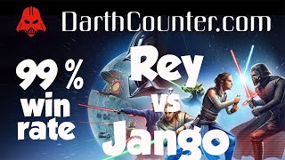 Rey vs Jango SWGOH 5v5