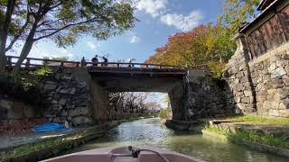 近江八幡の八幡堀めぐり〜船でめぐる水郷めぐり　Tour of Hachimanbori in Omihachiman-Visit to Mizugo by boat