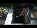 inno 2000 gang grating u0026 grave covering demonstration video honor funeral products