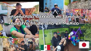 enseñando barrio a mi familia+nuestro fin de año en Mexico