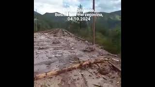 Flooding and landlsides in Donja Jablanica, Bosnia and Herzegovina, 04 10 2024 #jablanica #donjajabl