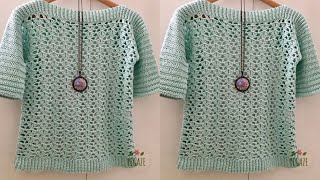 Incredible 💯🤩Wow New Crochet Shirt Pattern Crochet Top Blouse Stitch Pattern New Crochet stitch