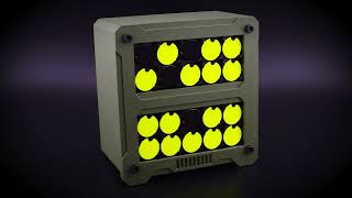 Flip Dot Clock - MORSE Code