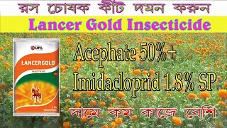 রস চোষক কীট দমন করতে কম খরচে ভালো কীটনাশক , UPL Lancer Gold Insecticide , Acephate+Imidacloprid .