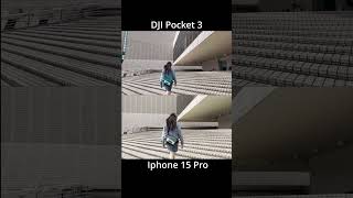 【稳定对比】大疆Pocket3 🆚 Iphone15 #dji #iphone15 #drones